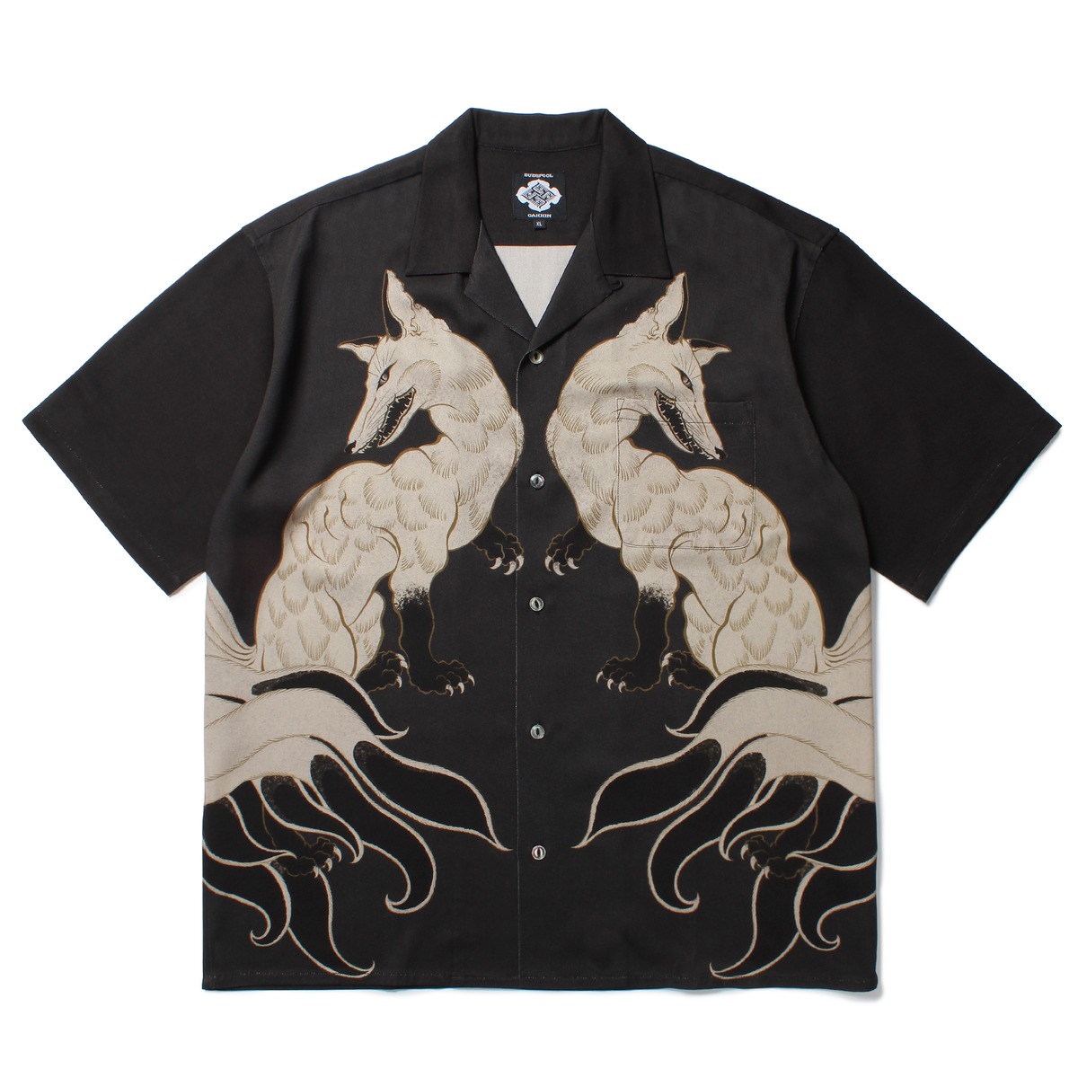 GAKKIN × BUDSPOOL 白墨狐 HAWAIIAN SHIRT | APHRODITEGANG HOLDINGS