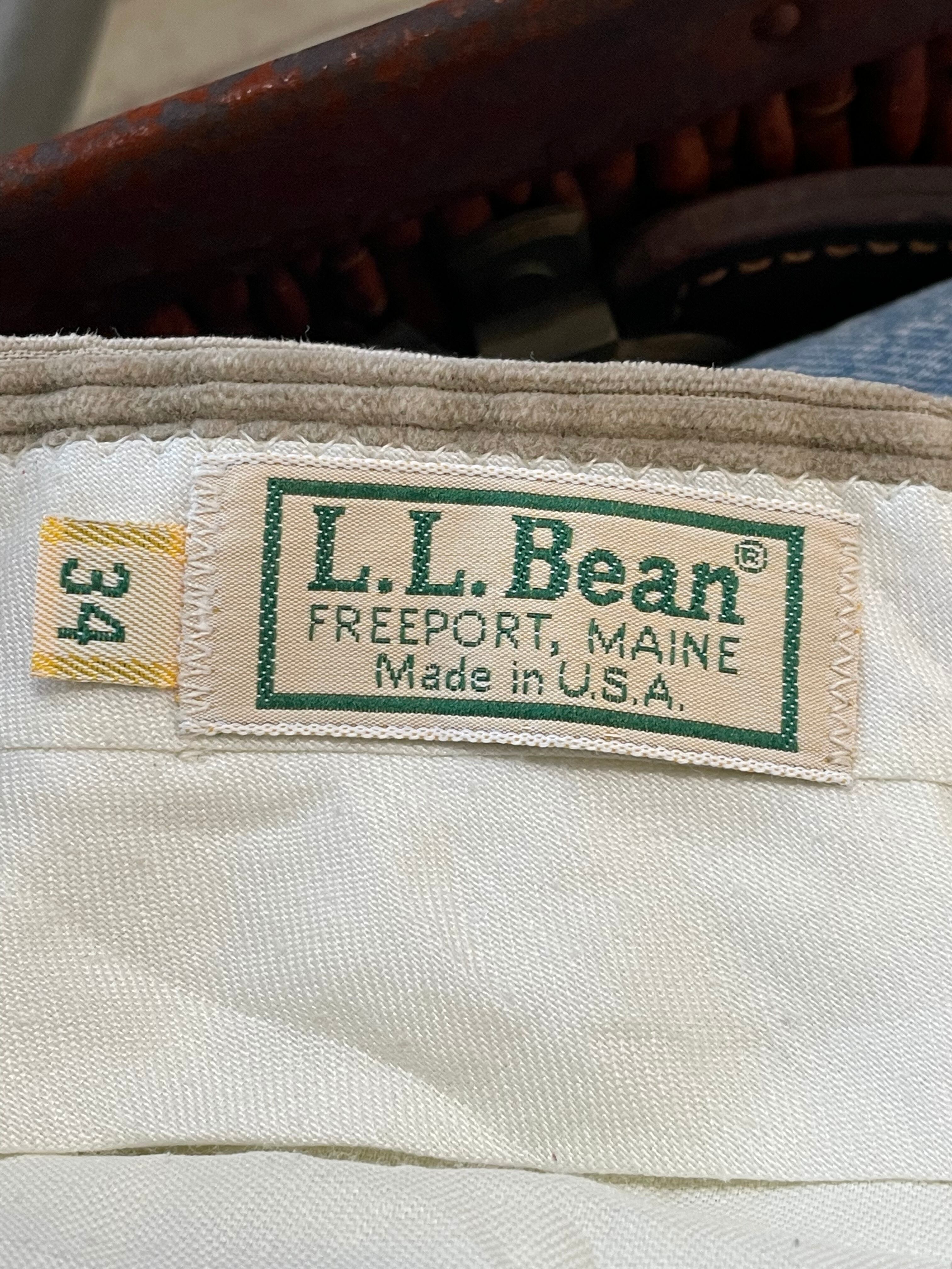 L.L.Bean エルエルビーン 大きめ W34 ワイドコーデュロイパンツ