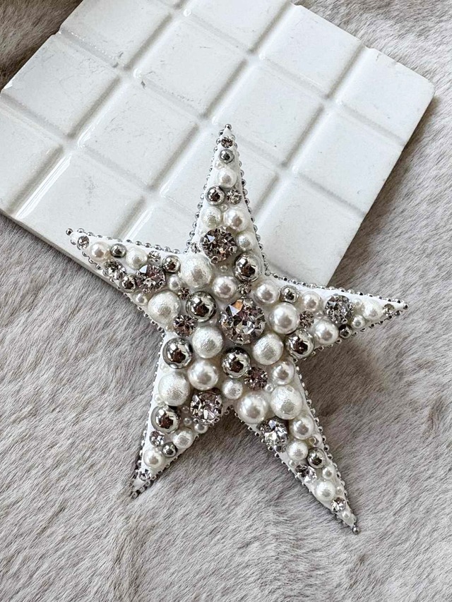 【MIRANO’s PEARL】ビック・ビックサイズ！星のブローチ