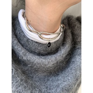 mix irregular chain necklace   100842