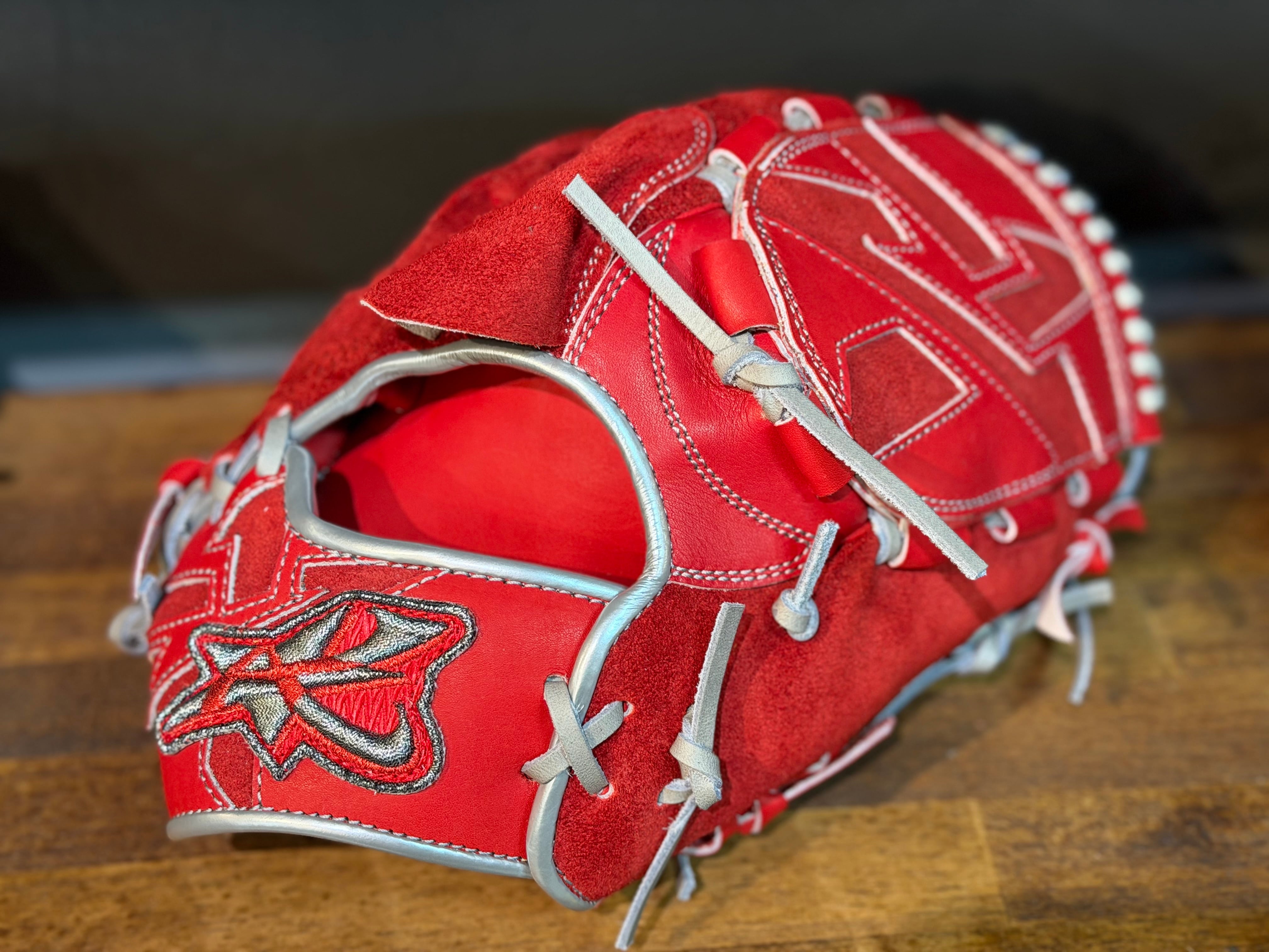 【オーダー別注】ASTRAL-K 硬式投手用 AST-1K型 レッド×ダークメタリック