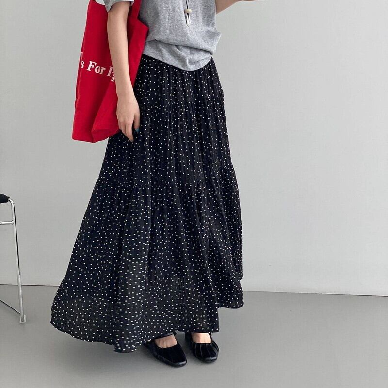 dot a-line long skirt 103080