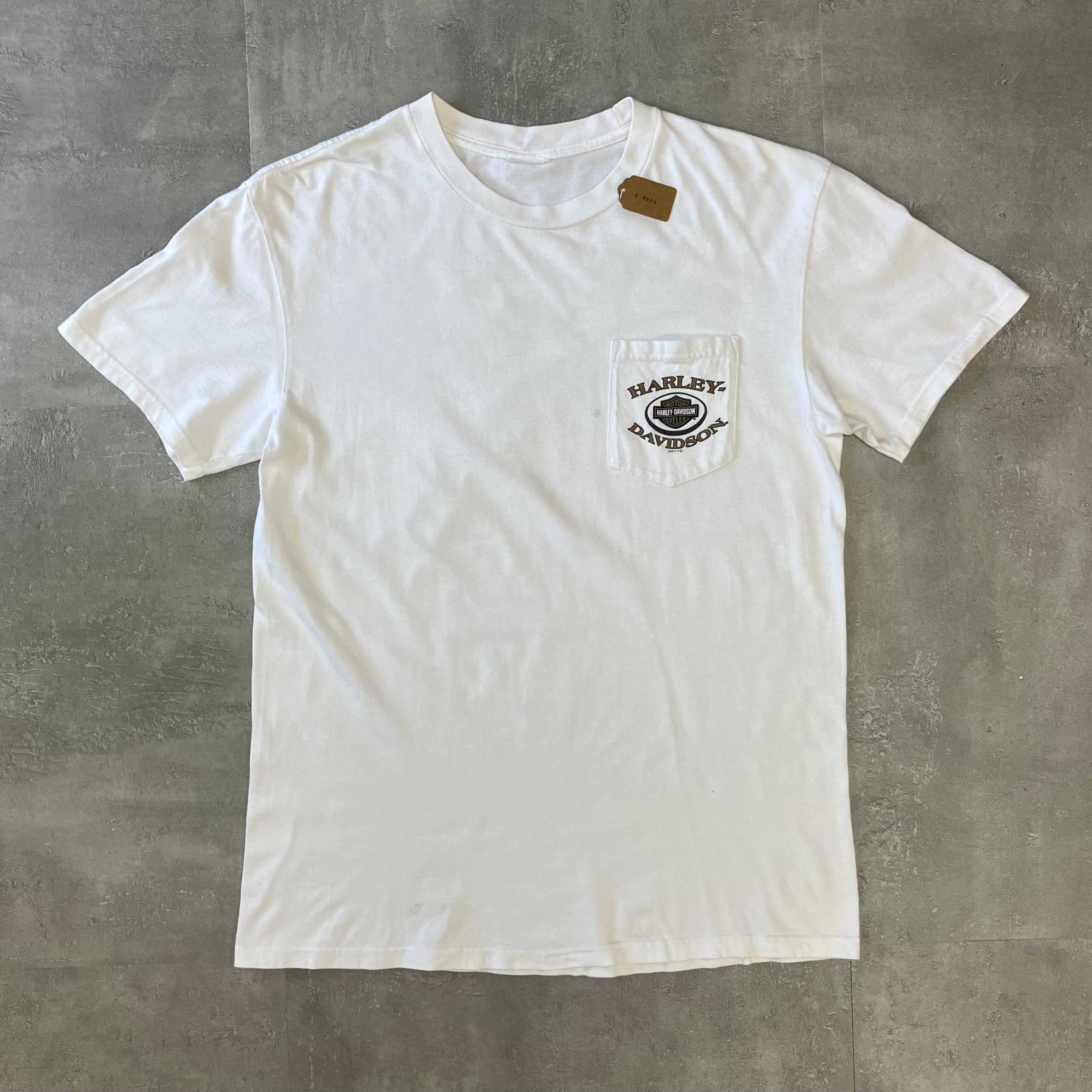Harley-Davidson ハーレーダビッドソン 00s ポケットTee 両面プリント No.2135