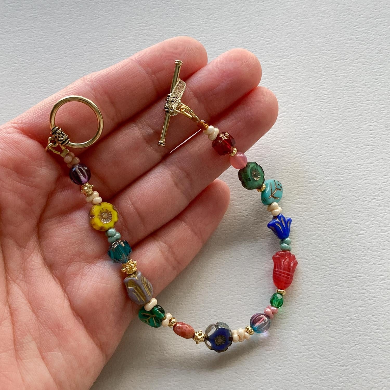 MAHANA チェコビーズアクセサリー 再入荷〉Chii チェコビーズミックスブレスレット | Dua-アクセサリー