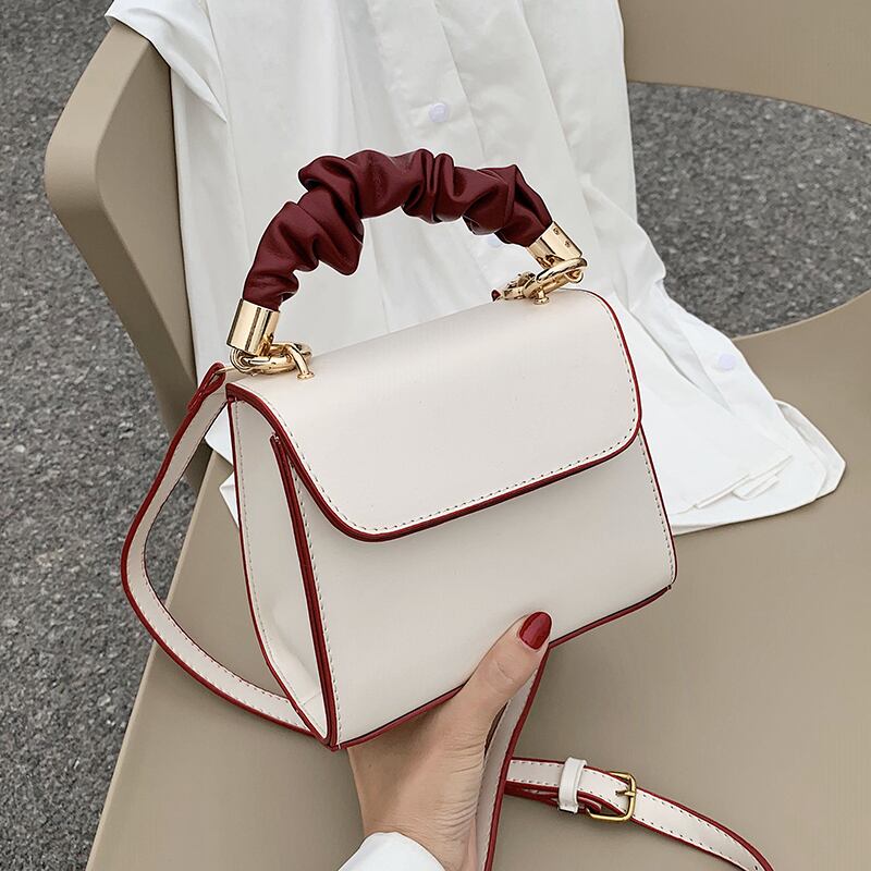 フレンチテクスチャー人気のクロスボディバッグニューウェーブサマーワイルドショルダーバッグINS Eign Lady Small Square Bag Tiancai_Wing_Bag7522669