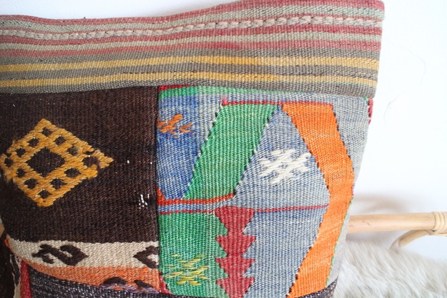 Vintage kilim patchwork cusion cover K-6
