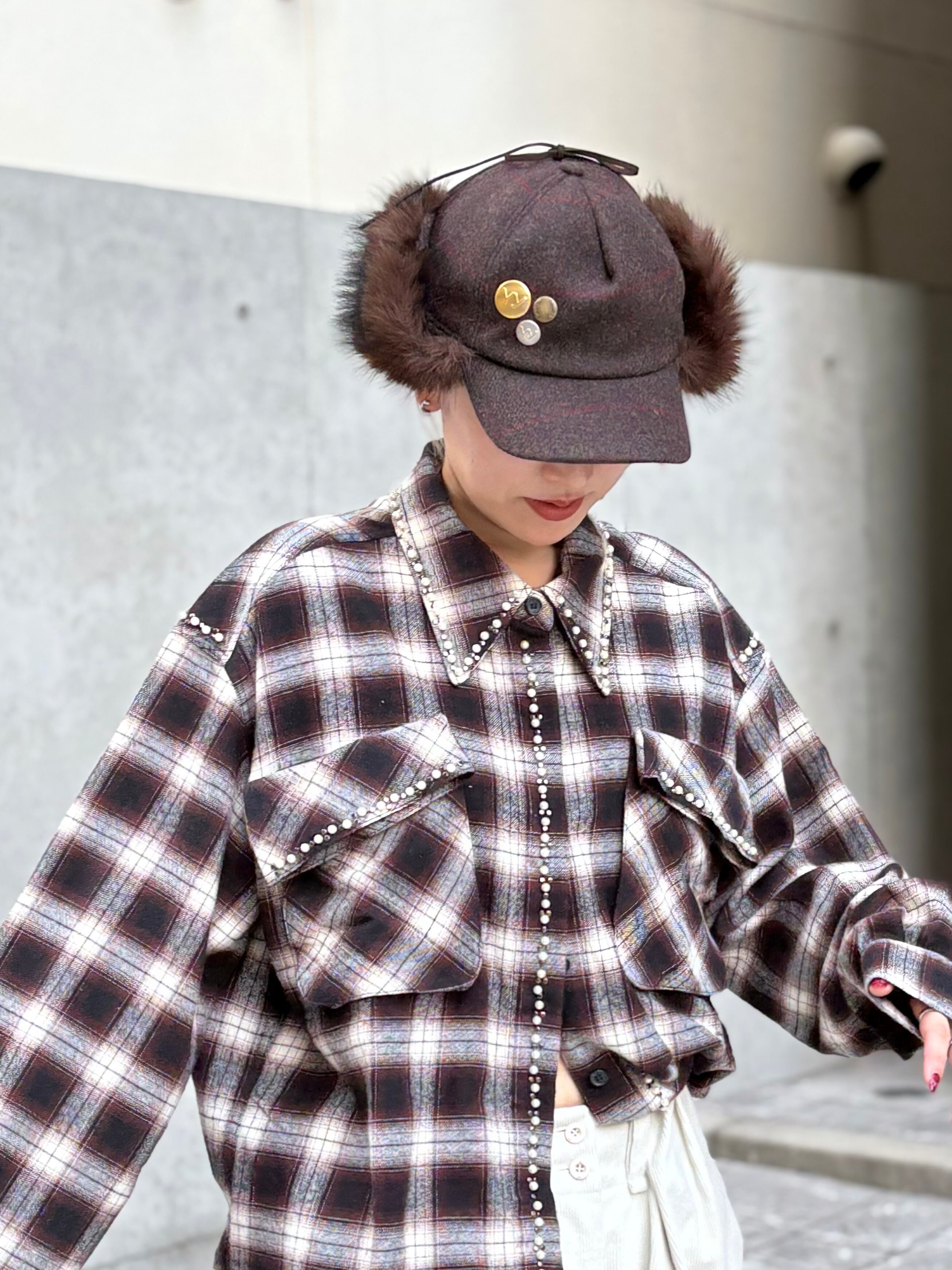 25AW】OPEN YY オープン ワイワイ / FAUX FUR EARFLAP CAP / フライト