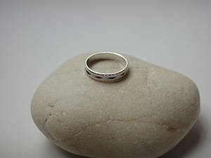 〈vintage silver925〉textured band ring