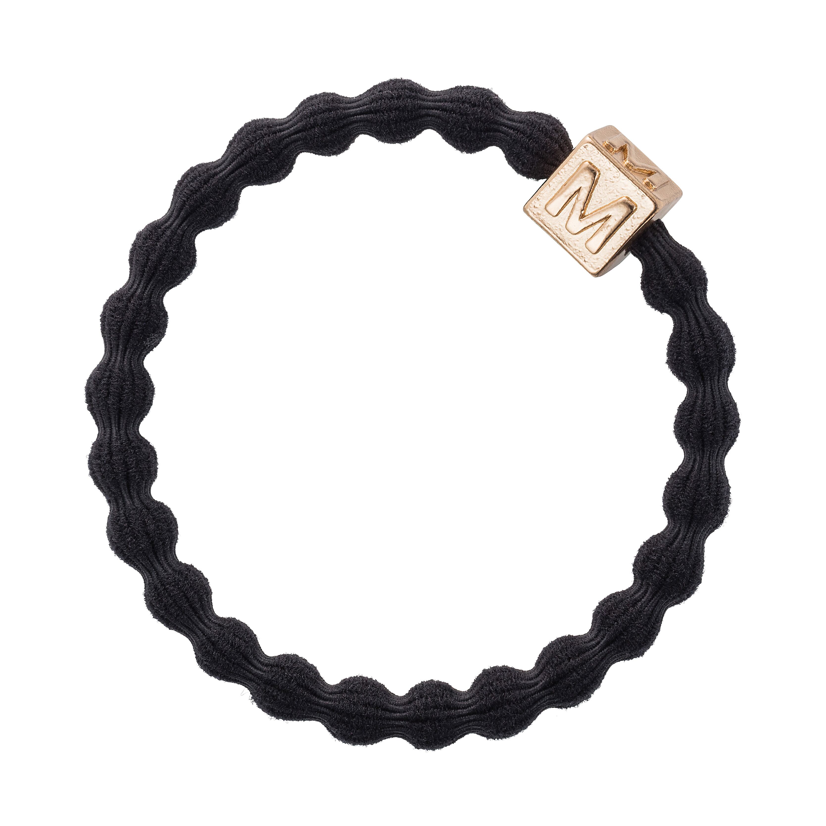 ヘアゴム No.328 ヘアゴム No.328 Gold Letter Cube M Black_31-M-001 | Estona Online Shop