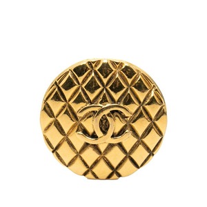 シャネル ココマーク マトラッセ ヴィンテージ ブローチ ゴールド メッキ レディース CHANEL 【中古】