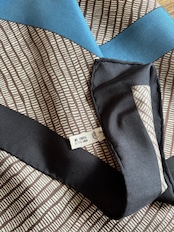 geometric frame silk scarf-5150-8