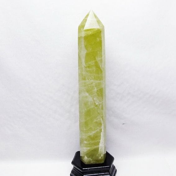 1.4Kg シトリン 六角柱 シトリンクォーツ ポイント 台座付属 一点物 152-4128