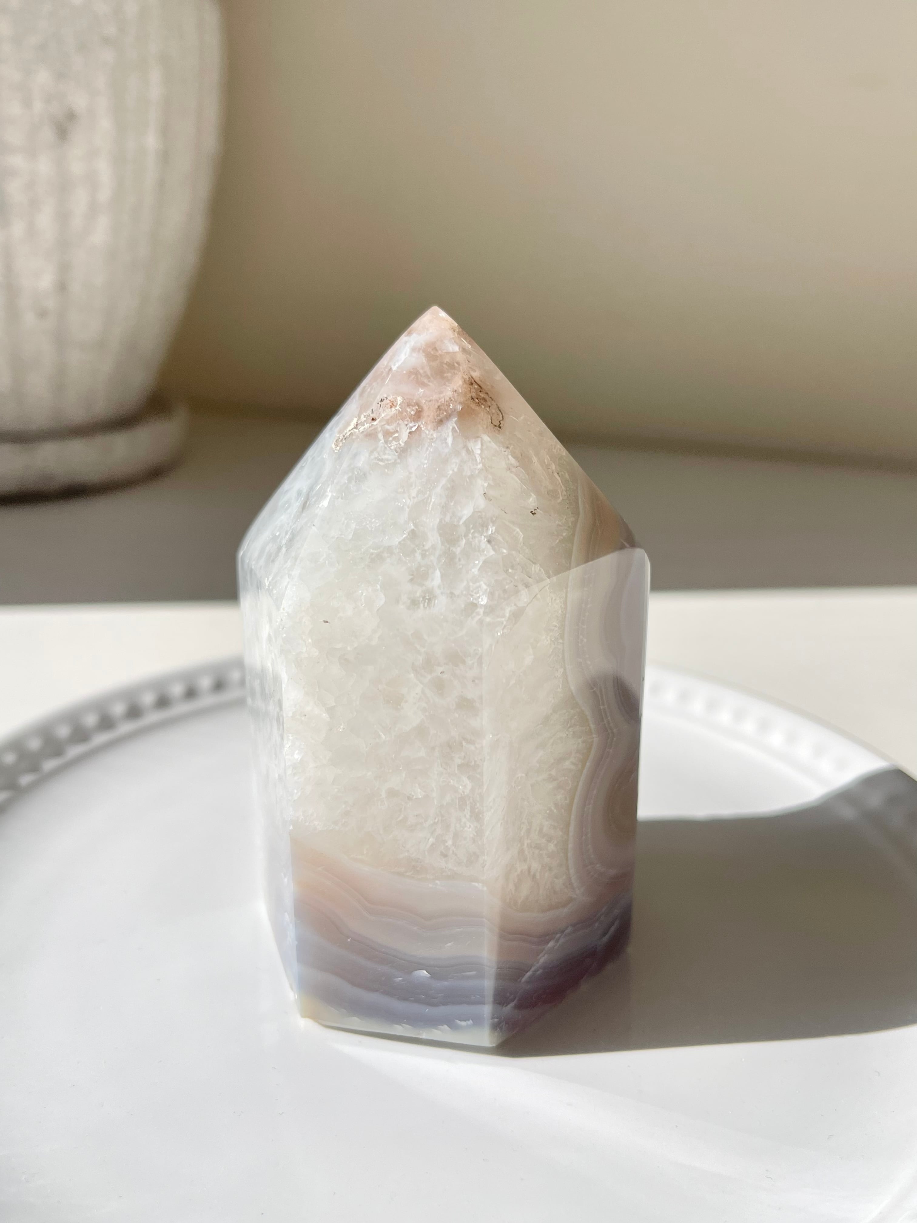 ブラジル産 アメシストアゲートタワーB