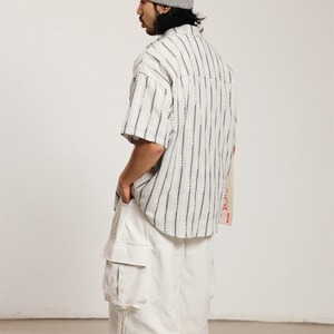 エスニック・ストライプ オーバーシャツ A2161