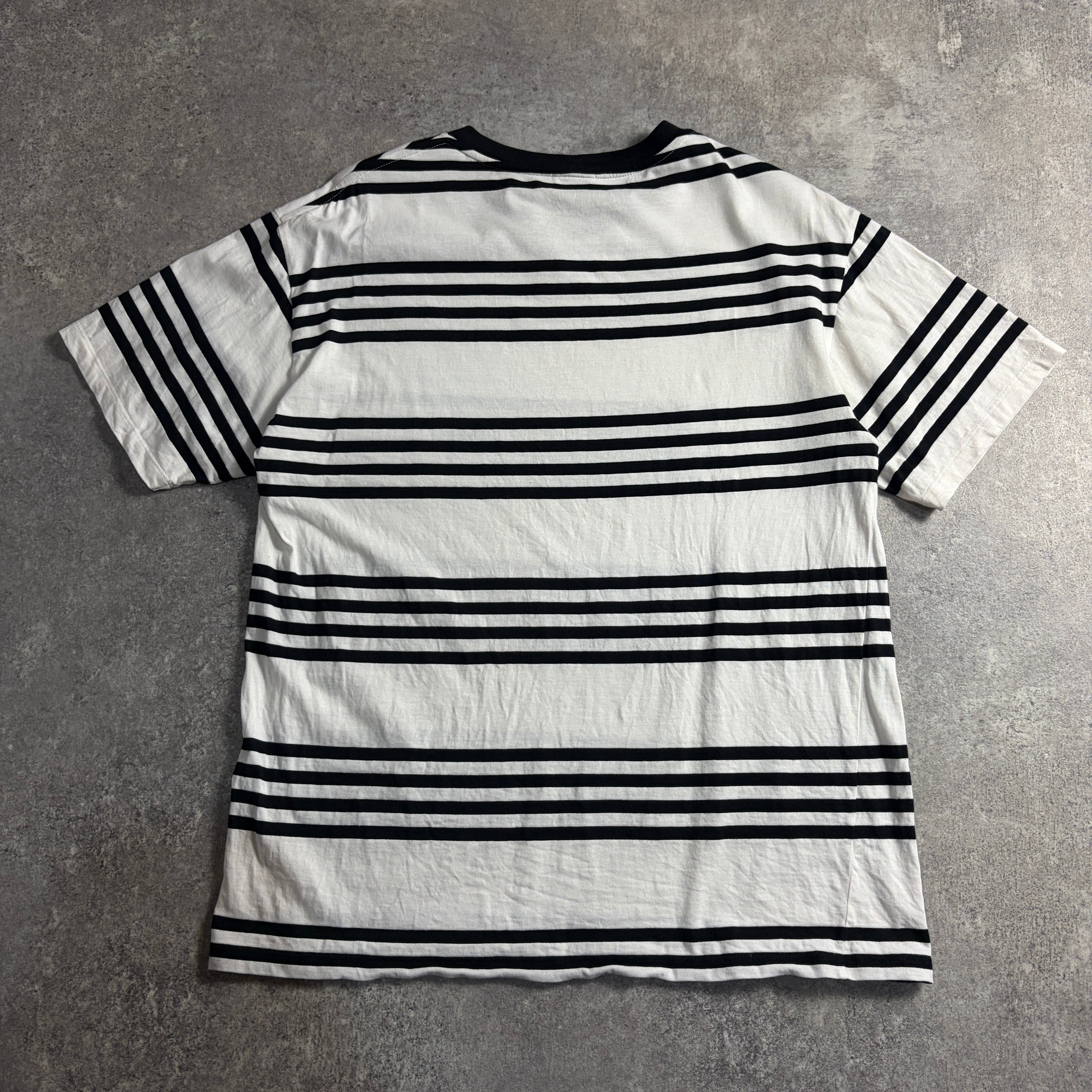 美品 CELINE ボーダーTシャツ メンズライン 胸元ロゴ | LOST