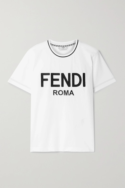 FENDI　コットンジャージーTシャツ　ホワイト
