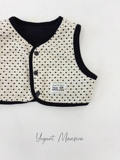 韓国子供服 / 26Autumn / 〖取寄〗Yogurt Mansion / カラメルベスト / キッズ服 *XS~JM*