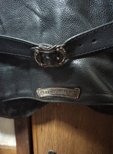 CHROME HEARTS クロムハーツ レザーベスト CHバッククロス CHROME HEARTS クロムハーツ レザーベスト CHバッククロス