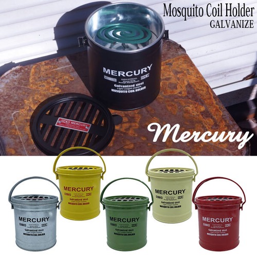 MERCURY GALVANIZE MOSQUITO COIL HOLDER モスキュート コイル ホルダー 蚊取り 線香 アウトドア インダストリアル マーキュリー