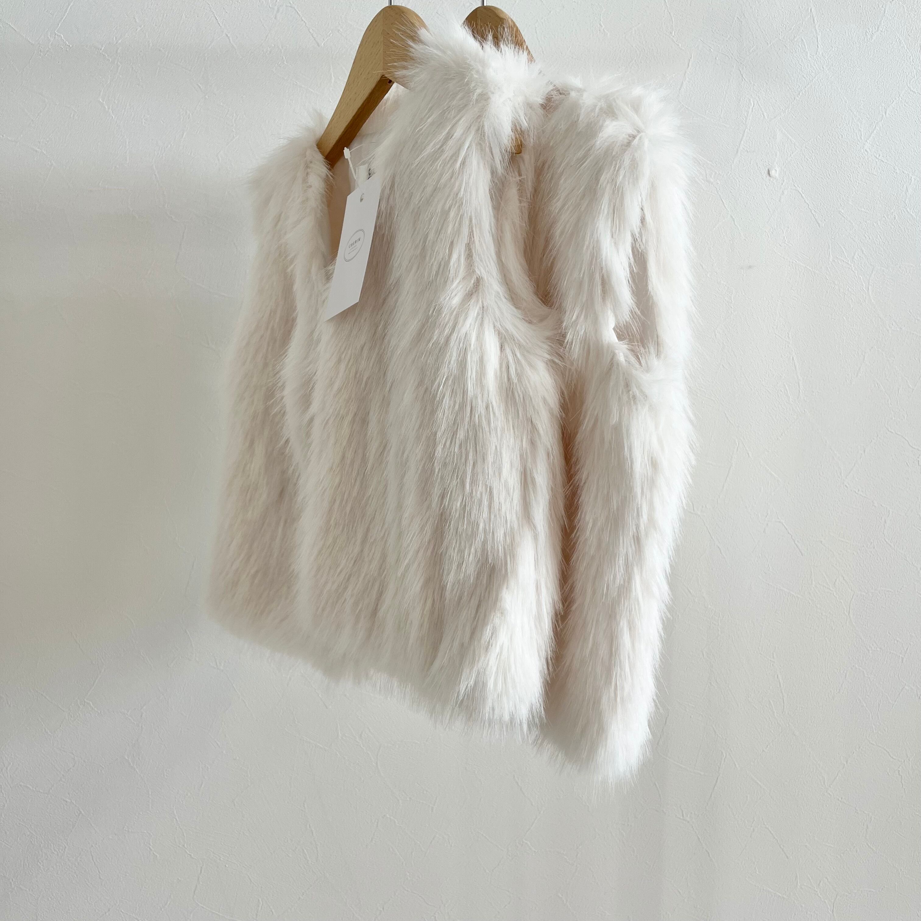 【即納】NO.959  fur vest