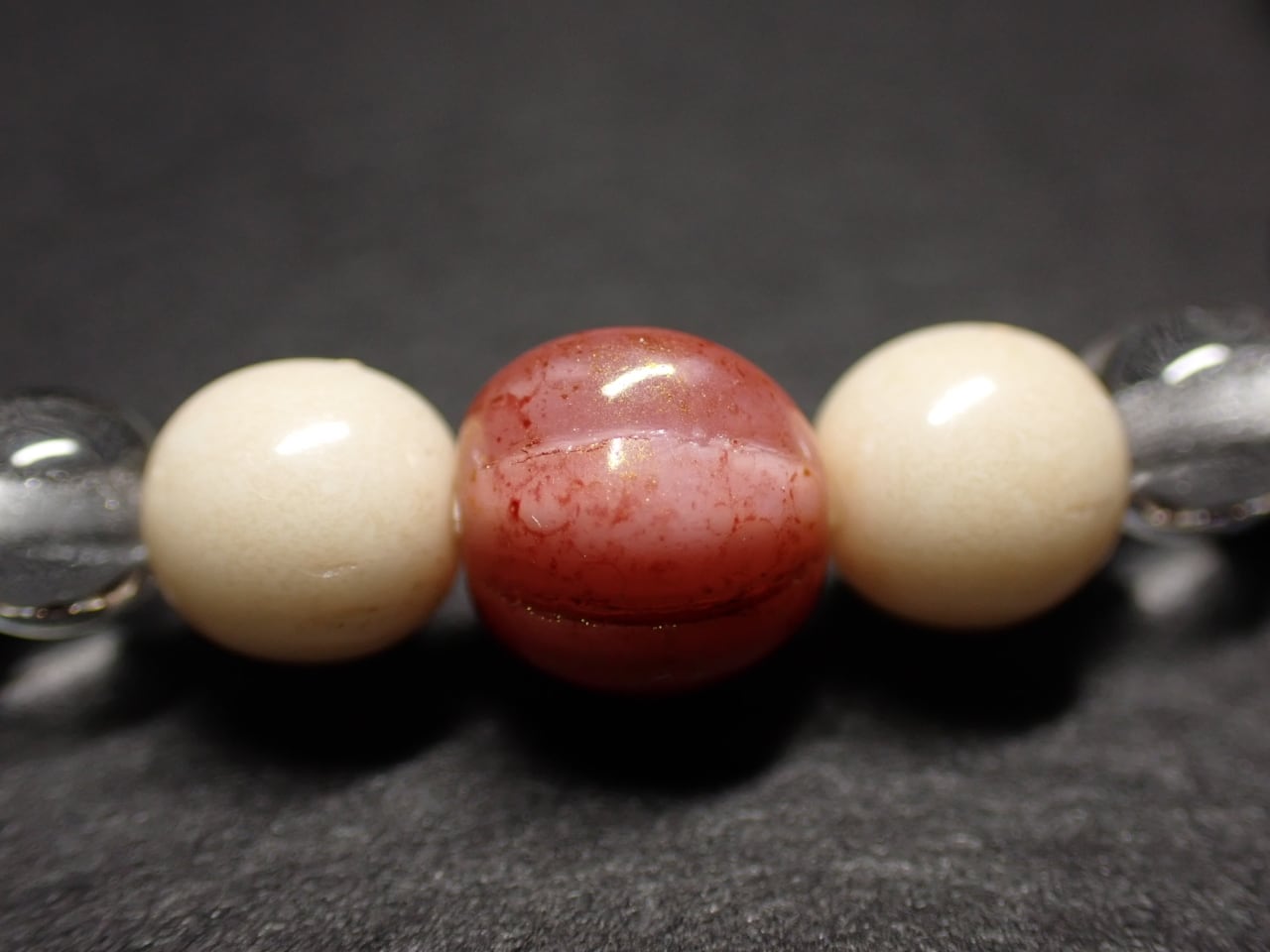 チェコビーズブレスレット《15.5cm》 G-BCL089 ハンドメイド ガラス