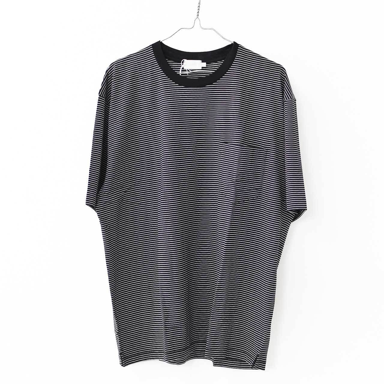 Handvaerk [ハンドバーク] 60/2 S/S BIG T-SHIRT -STRIPE- [6524-b] 60