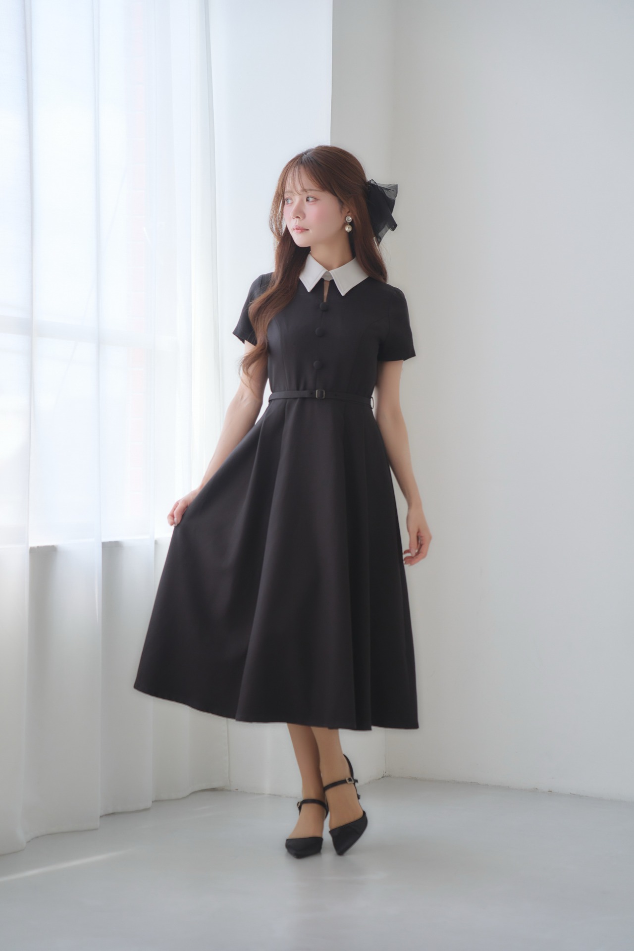 【再販】2026ver.  クラシカルフレアドレス　BLACK