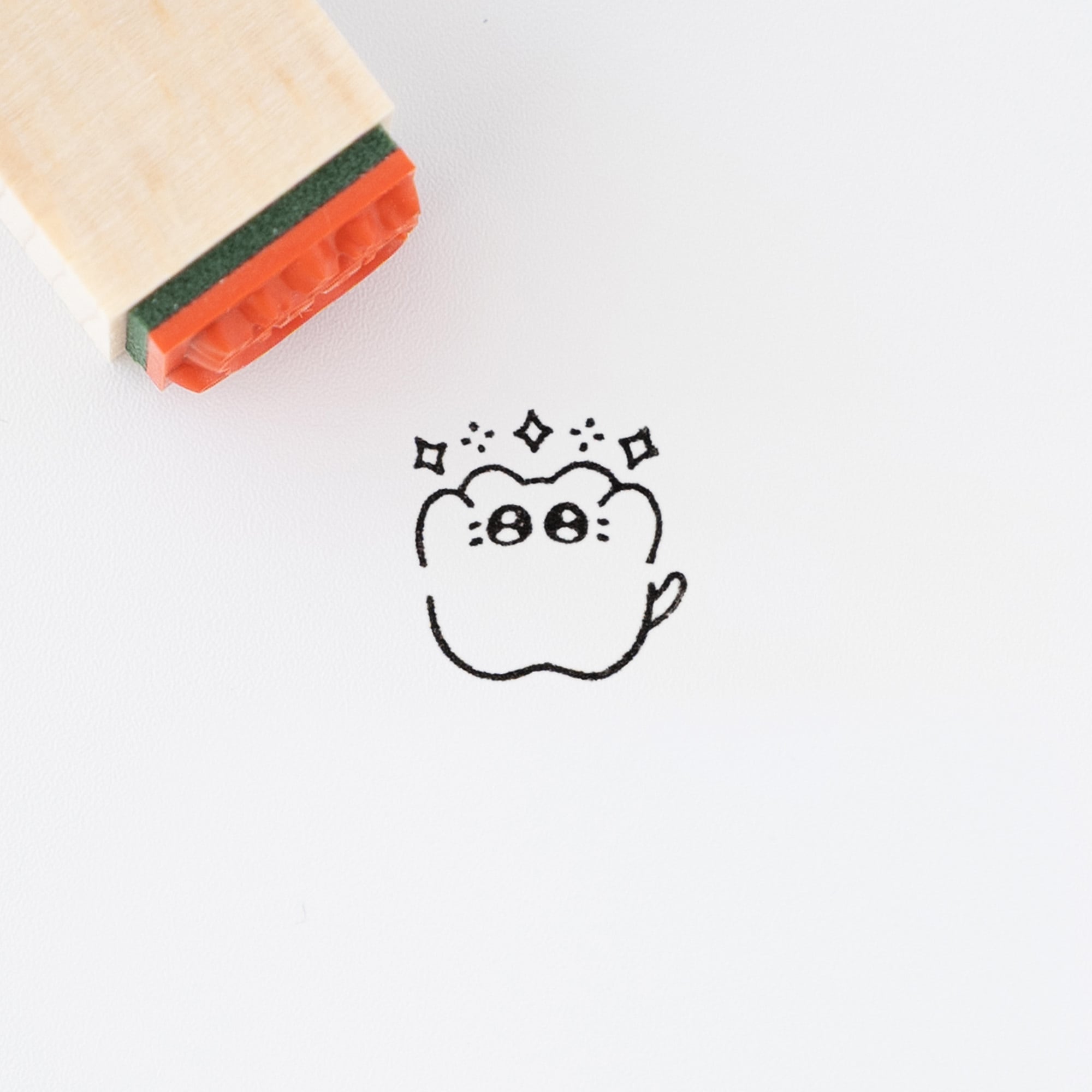 【きもちのはんこ】キラキラなきもち_ねこ | はんこ