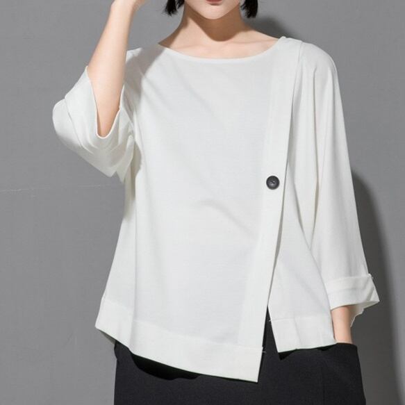 イレギュラーパターンカットソー T0041