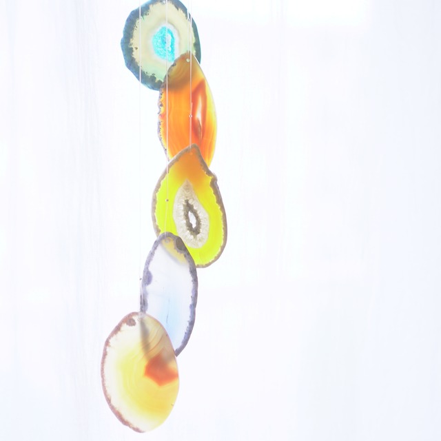 Campari Orange - アゲートヒーリングチャイム / Agate Sun Catcher Wind Chime 687