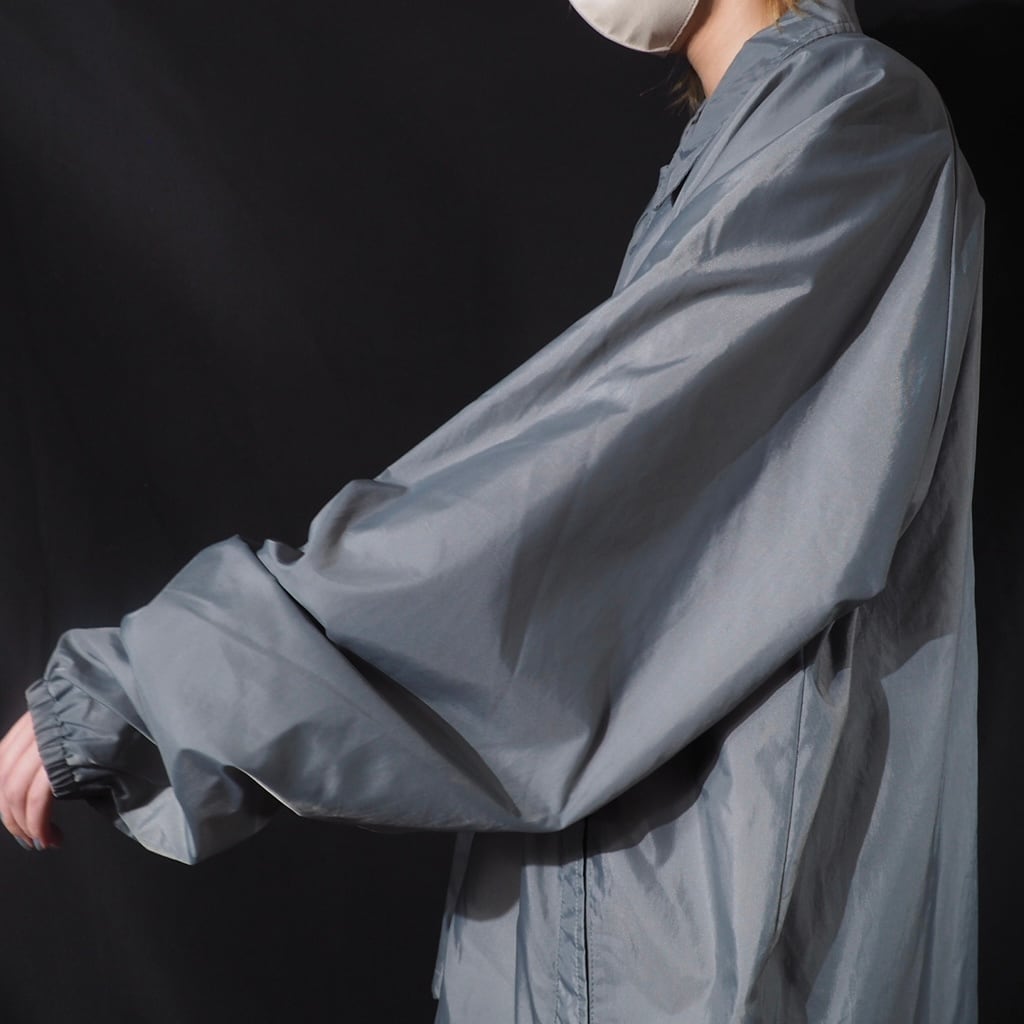 Haband mat silver color nylon coach jacket (made in Sri Lanka)