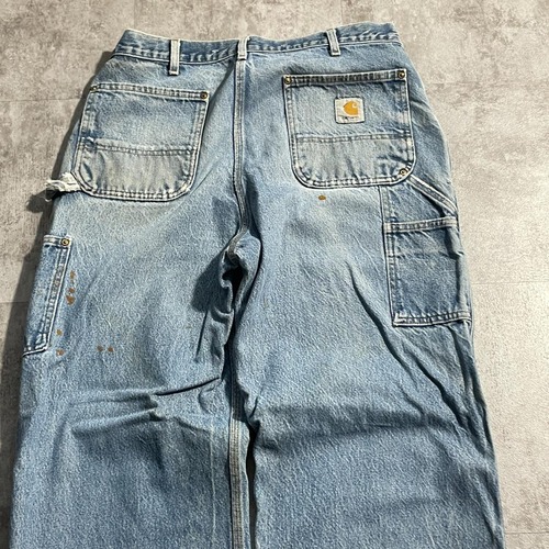 USA製 デニム ダブルニー Carhartt B07 DNM 38×34 詳細写真15