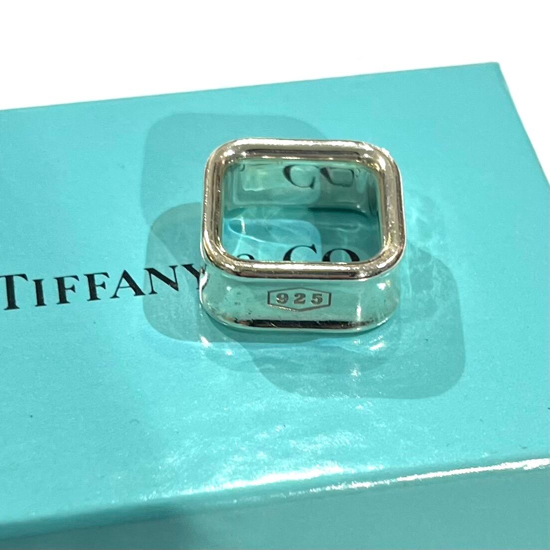 ティファニー　T&CO リング（7号相当）Tiffany TIFFANY&CO.】【6-7号】2409 T&CO 1837 スクエアリング／シルバー925