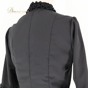 フラメンコ 衣装 エルモサイベリア HERMOSA IBERIA トップス ブラウス 黒 無地 フリル ボランテ ダンス パーティ 発表会 練習 レッスン ブラック系 フリルブラウス おしゃれ 衣装発表 黒トップス ステージ衣装 フラメンコダンス エレガント フェミニン