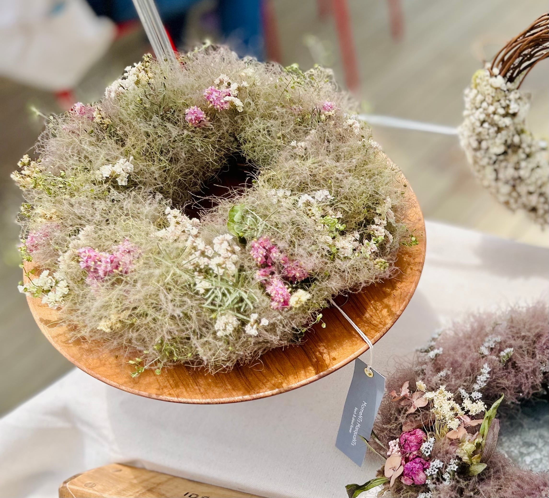 紫陽花アナベルとユーカリ、スモークツリー ドライフラワー ハーフ  