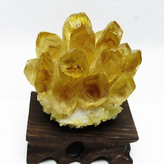 シトリン クラスター シトリンクォーツ 原石 台座付属 一点物 182-8456
