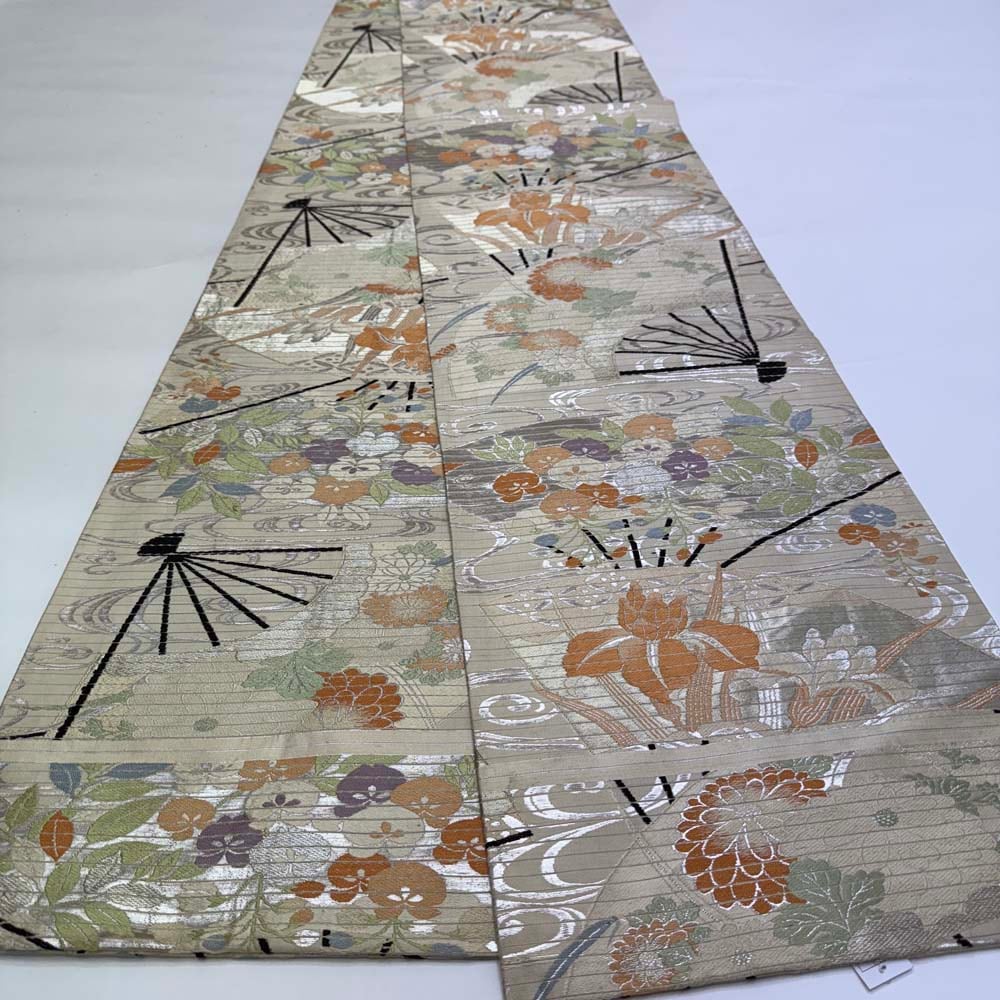 丸帯 アンティーク ヴィンテージ 全通 金帯 405cm 花嫁衣装 貸衣装 中古 リサイクル 結婚式 婚礼 着付け 舞台 きもの 着物 5089