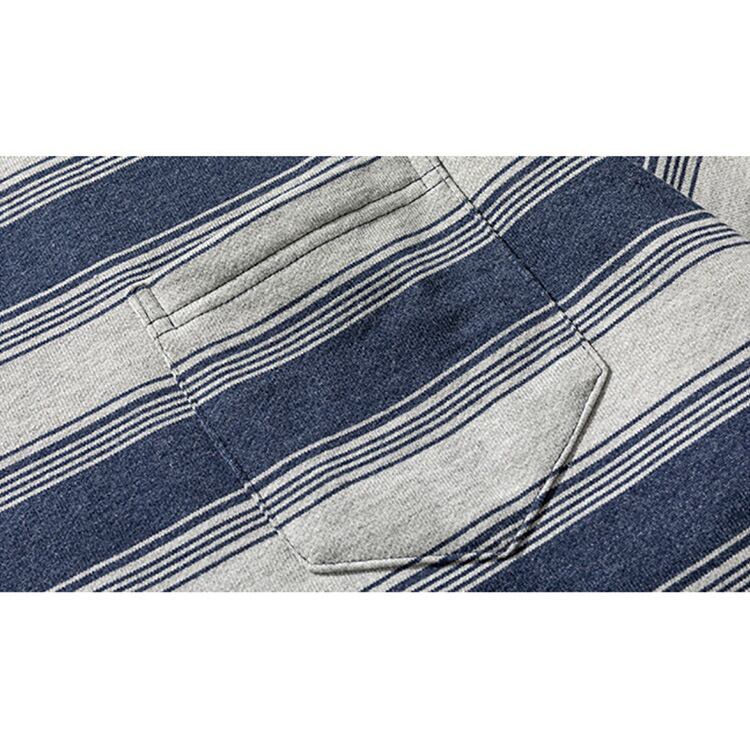 ★STRIPED LONG SLEEVE ROUND NECK T-SHIRT　　　A0424