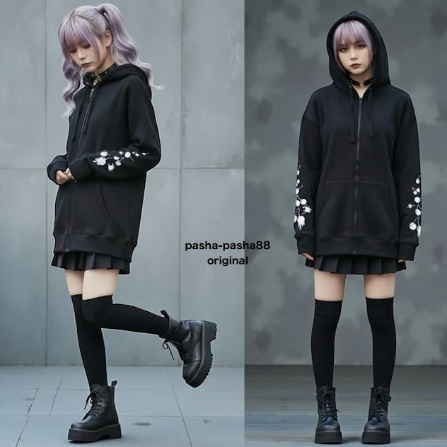 パーカー 地雷 さくらんぼ チェリー 病みかわいい サブカル地雷