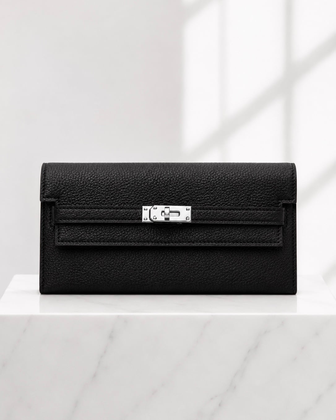 LUXURY LEATHER WALLET 長財布 本革 BLACK【BLB-26005】 | BELINDA