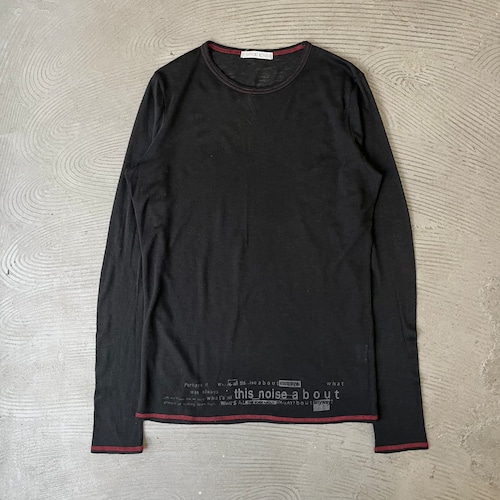 YOSHIYUKI KONISHI / Long sleeve T-shirt