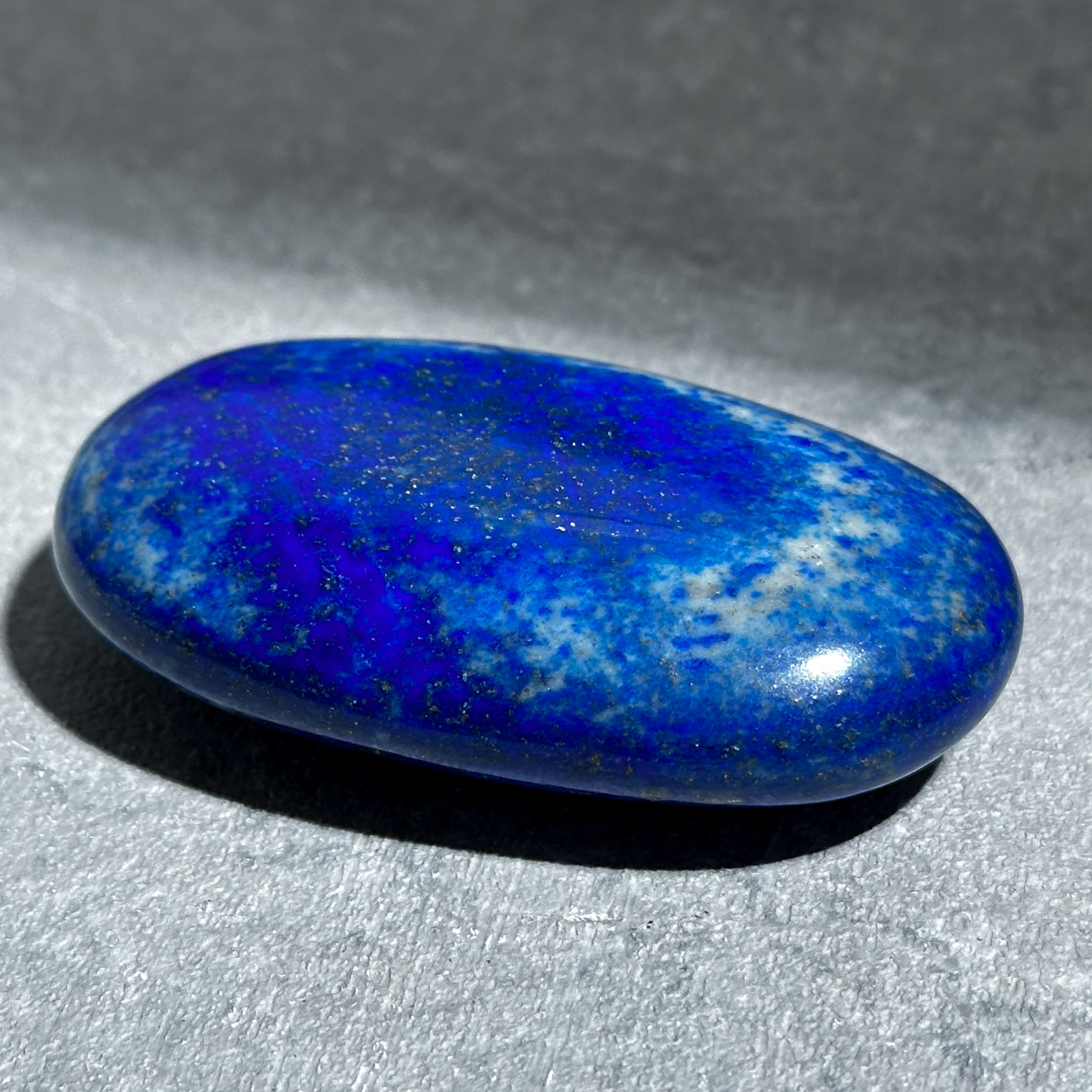 ラピスラズリ パームストーン76◇Lapis Lazuli◇天然石・鉱物