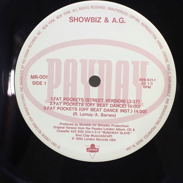 Showbiz & A.G. / Fat Pockets [MR-001, 869-931-1] - 画像5