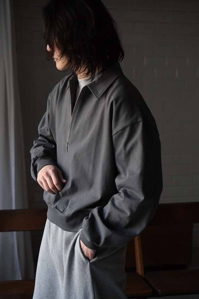 REVERBERATE / HALF ZIP JERSEY (D.GRAY)