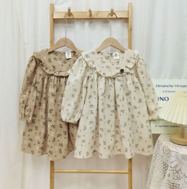 2025春入荷 子供服 ワンピース 80-130CM 2色
