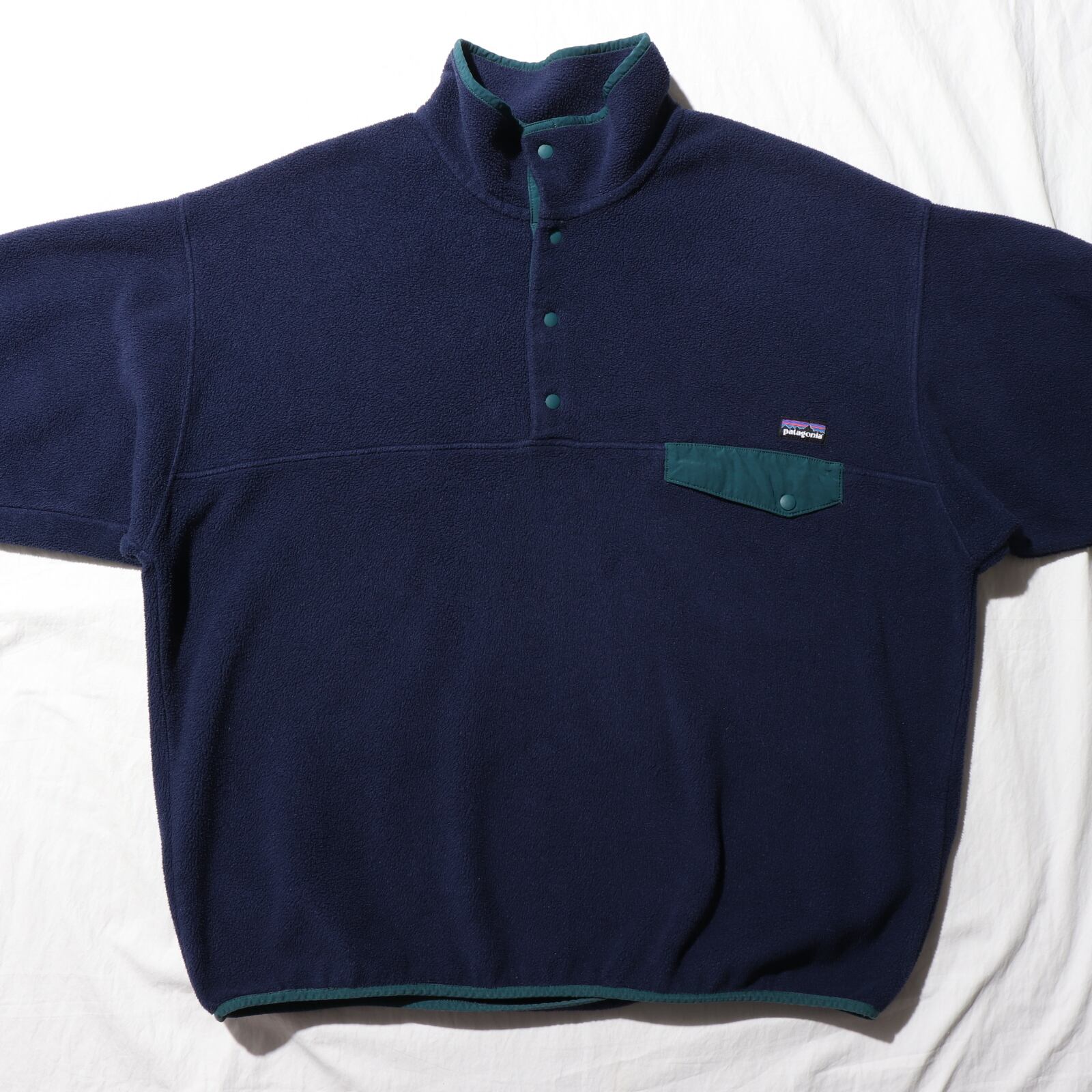 美品 XL 13年 CNY クラシックネイビー シンチラスナップT Patagonia