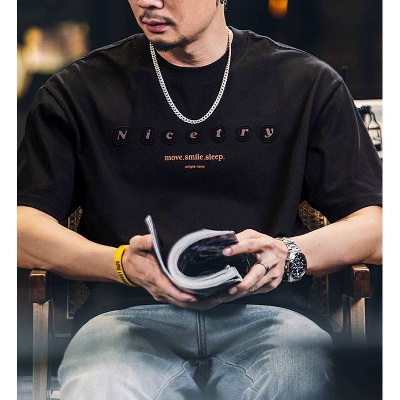 ミニマルロゴ クルーネックTシャツ 10157