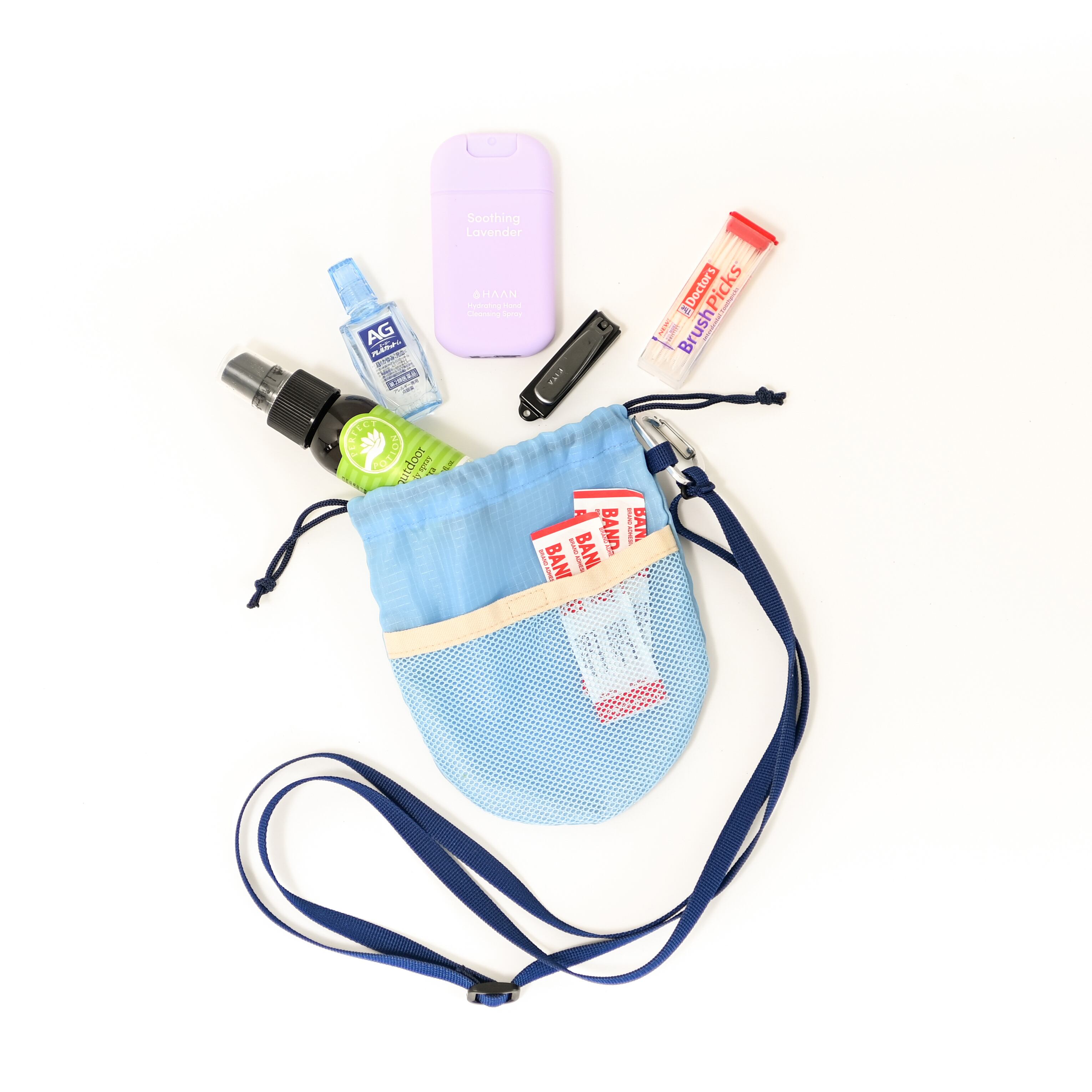 PORTER スカイブルー ポーチ　新品 Family recipe どんぐりポーチ スカイブルー | Familyrecipe
