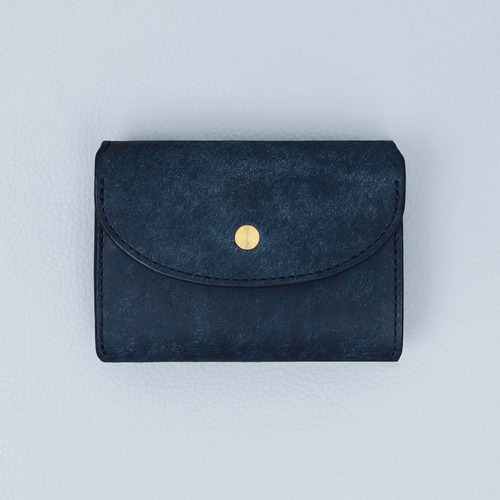 【Iru×IKENOHATA GINKAWATEN】PUEBLO LEATHER COMPACT WALLET Brass / 受注生産 6月下旬〜7月上旬 発送予定