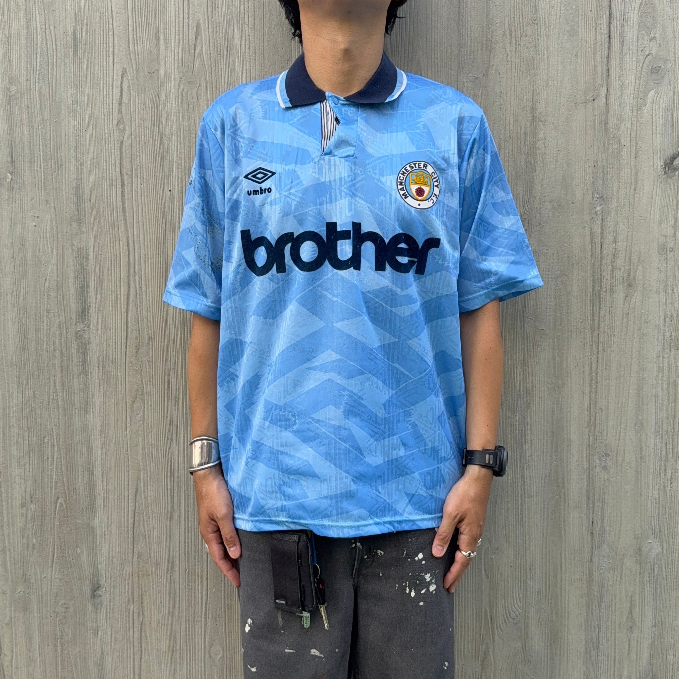 91's〜93's Vintage ”Manchester City” Made in England Game Shirt